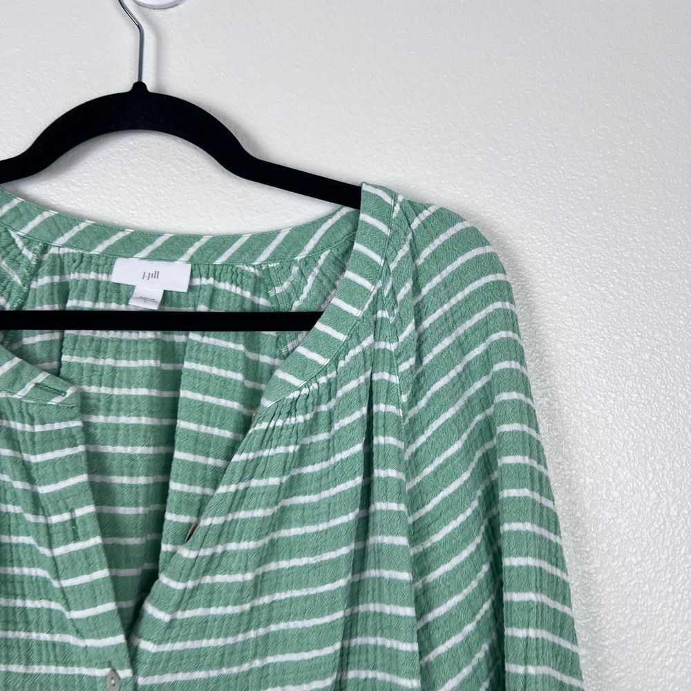J. Jill Women's Striped Long Sleeve Top Sz L - Picture 3 of 7